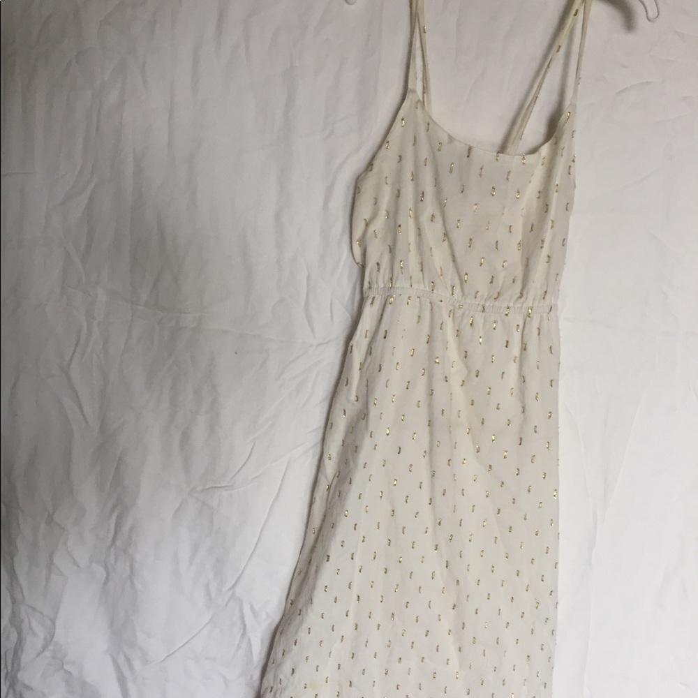 Cream Gold Colored Dress